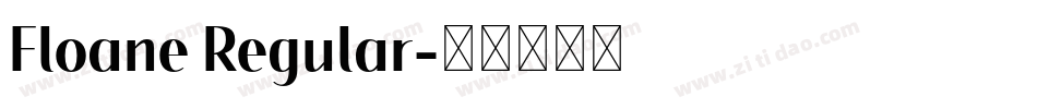 Floane Regular字体转换